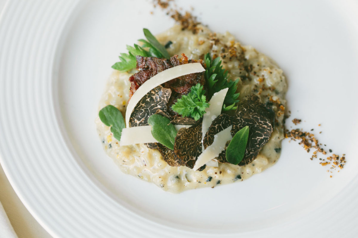 Risotto with truffles from Bondir Cambridge