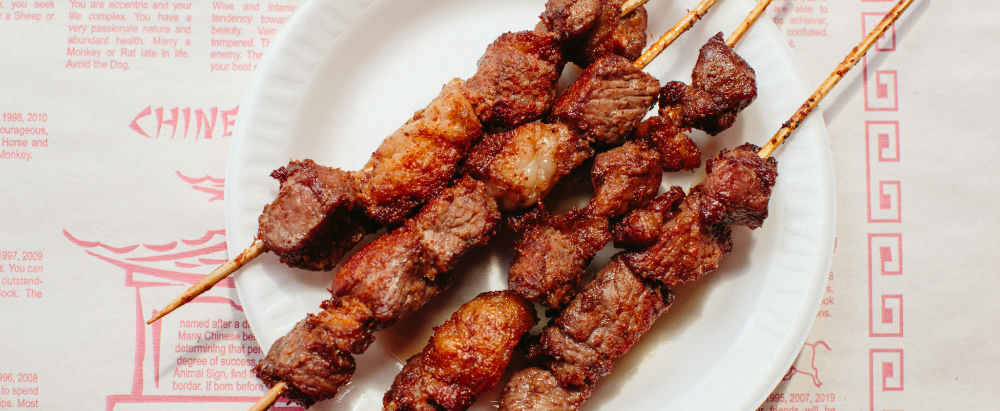 Lamb skewers from Gene's Chinese Flatbread Cafe