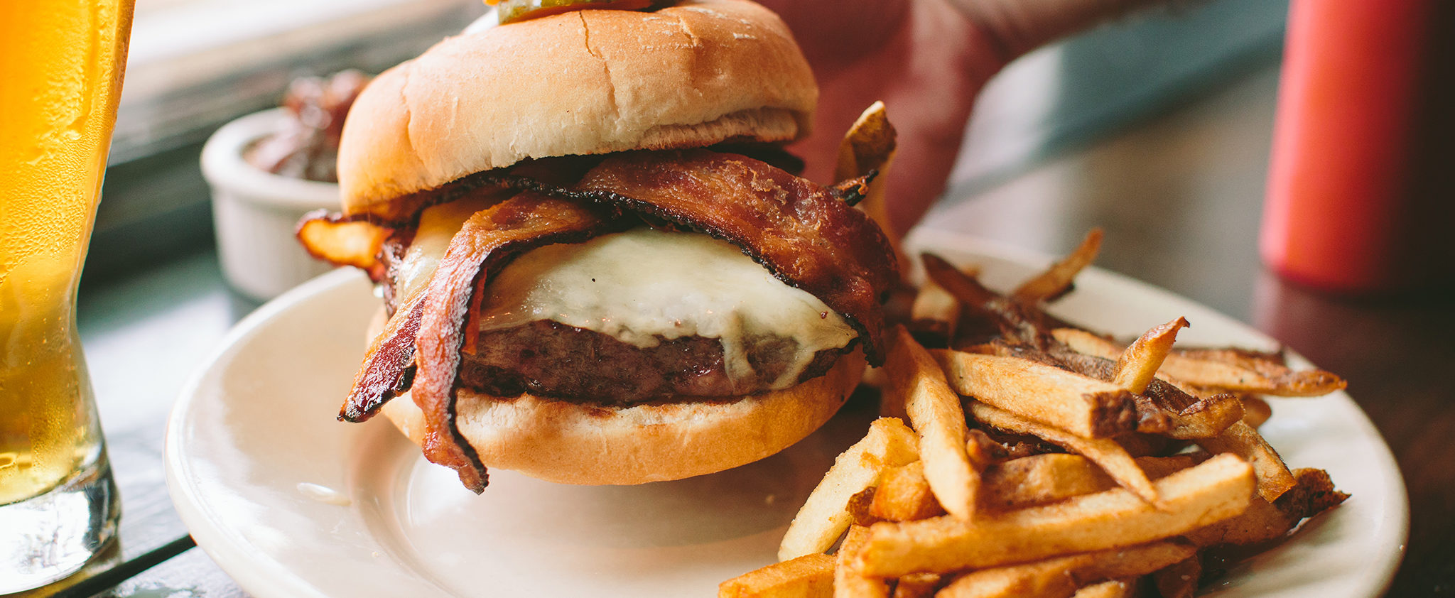 Cheeseburger with bacon from Highland Kitchen