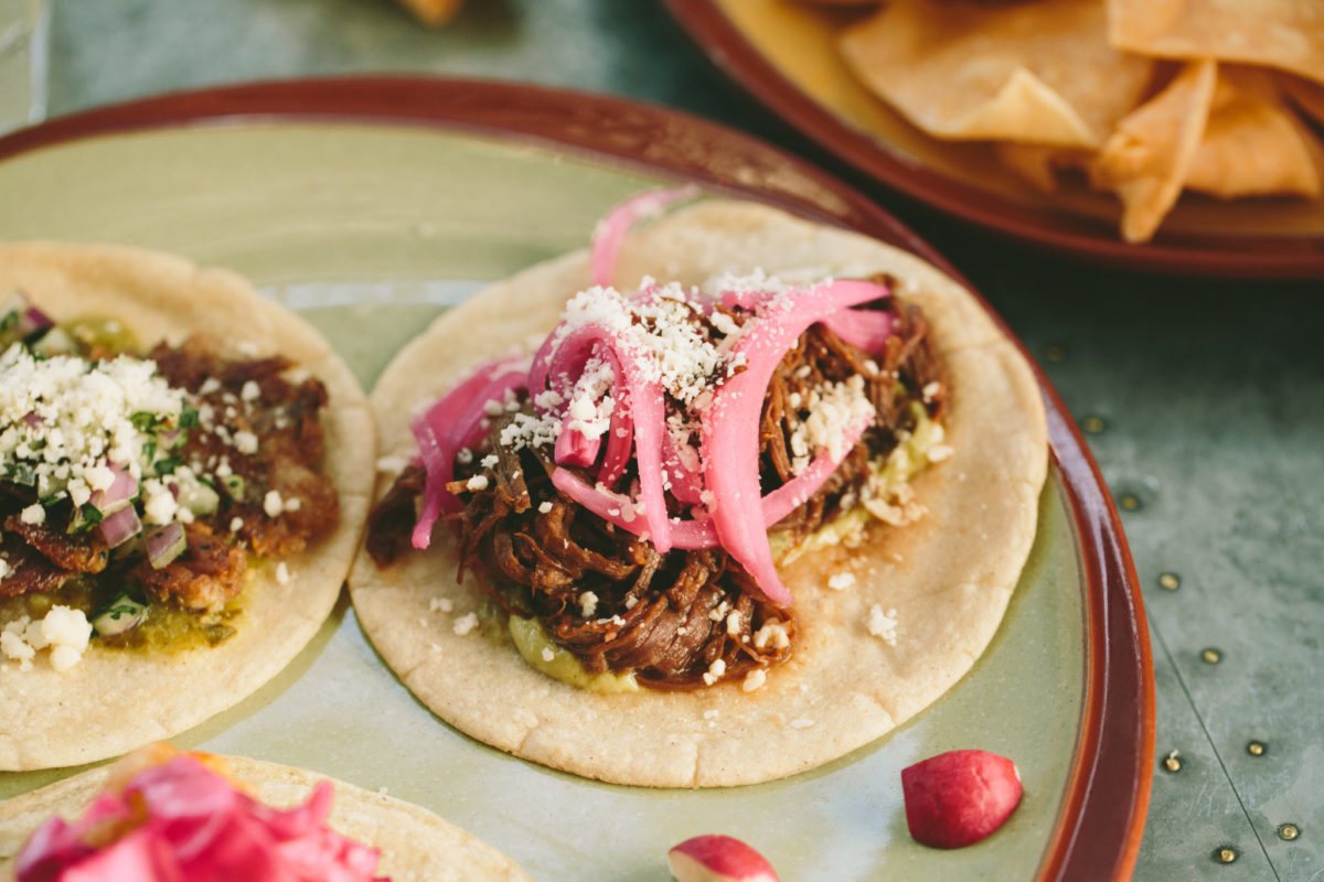 Beef barbacoa taco at Lone Star Taco Bar