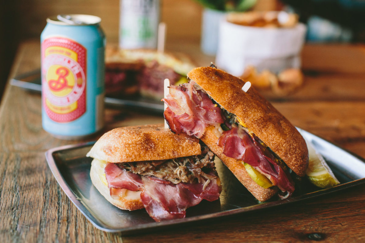 Spicy cuban sandwich from Moody's Deli
