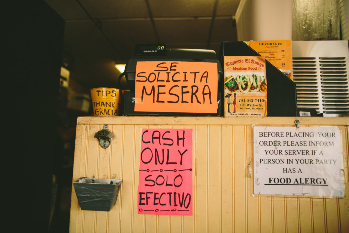 Interior of Taqueria El Amigo