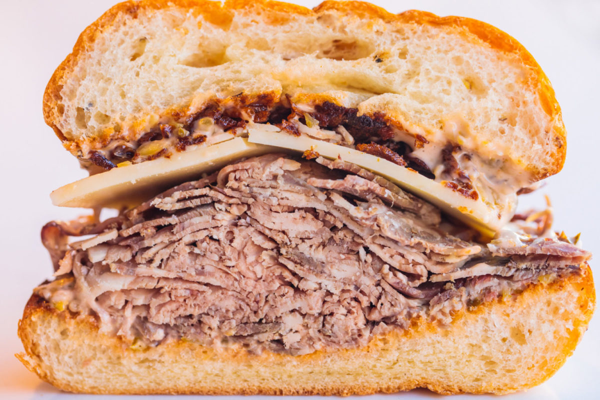 Roast beef 1000 sandwich from Cutty's 