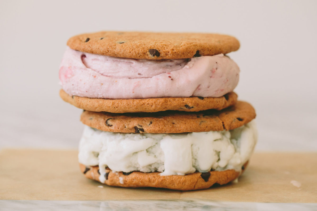 Cookie ice cream sandwich from FoMu 