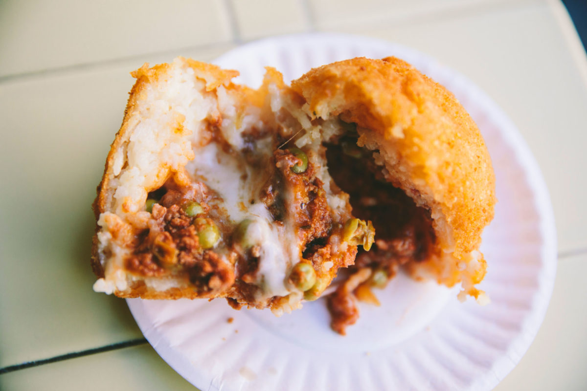 Arancini from Galleria Umberto