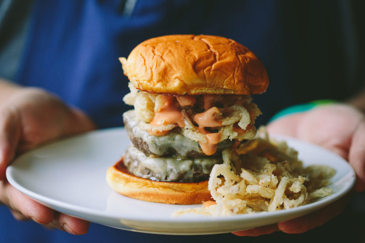Double cheeseburger from BISq